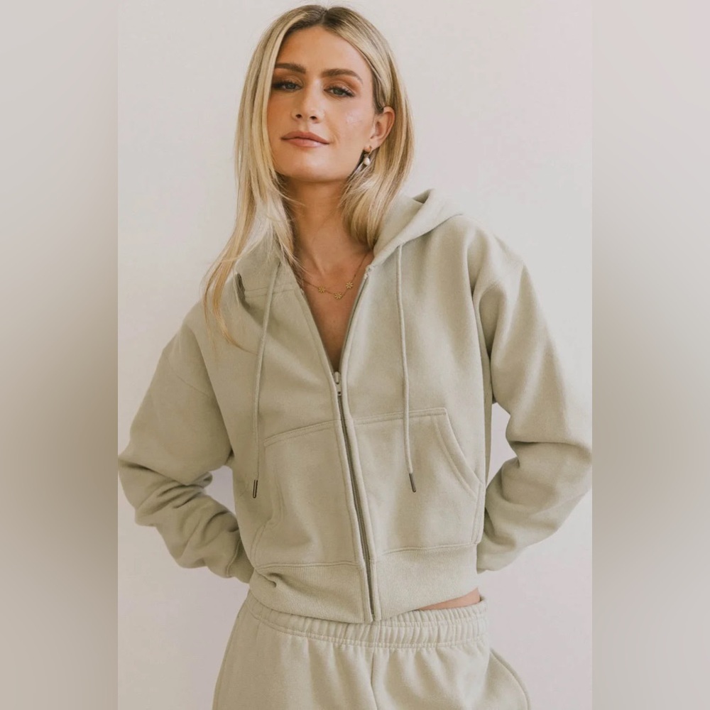 Bohme Ezra Zip Up in Sage